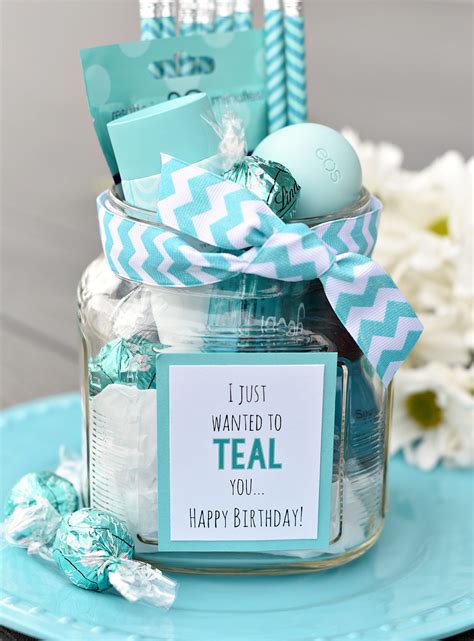 You can fill it with photos and polaroids of shared memories. Teal Birthday Gift Idea for Friends - Fun-Squared