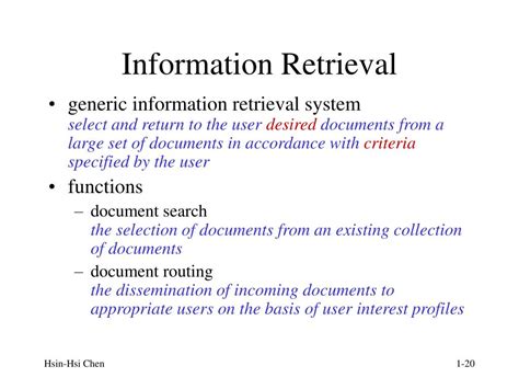 PPT - Information Retrieval and Extraction PowerPoint Presentation ...