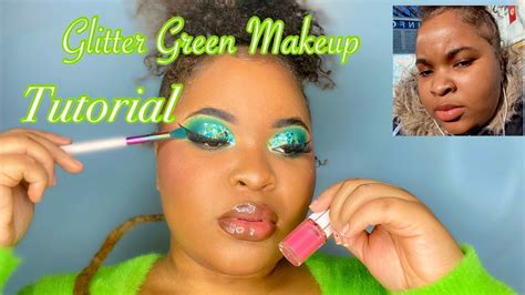 Green Glitter Makeup Tutorial Gyvenchabeauty Youtube