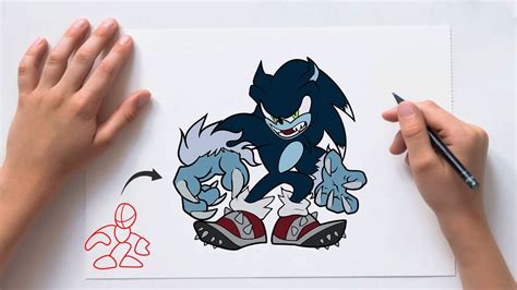 How To Draw Werehog Sonic The Werehog Step By Step Tutorial