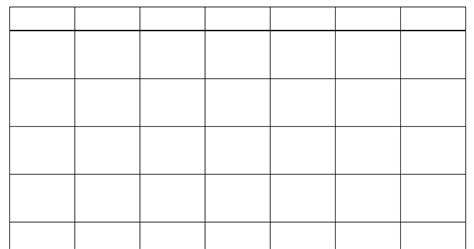 Blank Calendar Grid Printable Example Calendar Printable