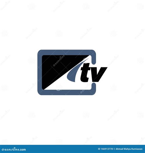 Tv Logo Design Stock Vector Illustration Of Display 166913778