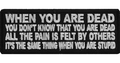 When You Are Dead You Dont Know That You Are Dead Patch By Ivamis Patches