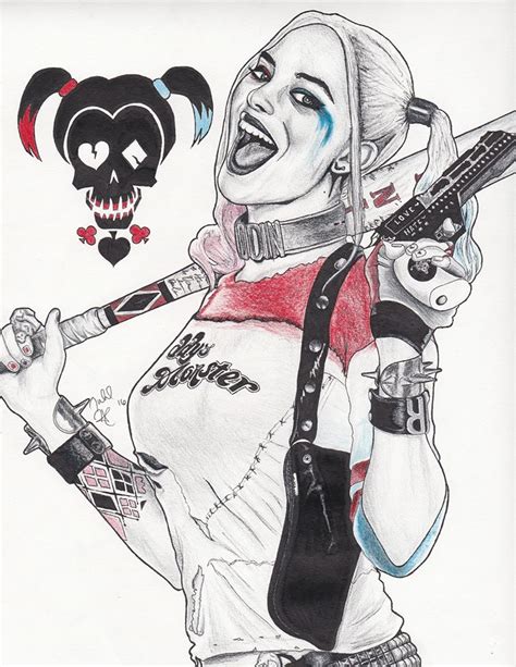 Aggregate More Than Sketches Of Harley Quinn Super Hot Seven Edu Vn