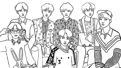 Jimin coloring book for armys: BTS Coloring Pages - Free Printable Coloring Pages for Kids
