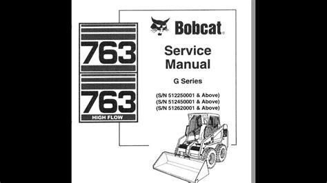 Bobcat 763 Workshop Manual Youtube