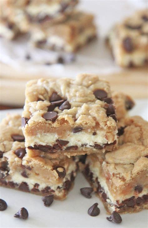Chocolate Chip Cookie Cheesecake Bars Divas Can Cook