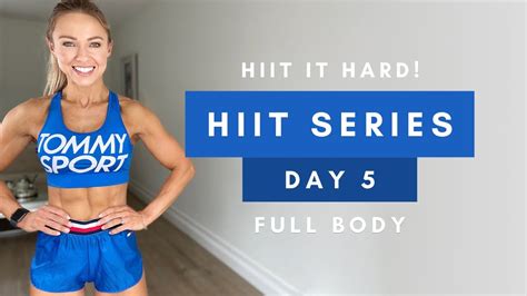Min Fulll Body Hiit Workout At Home Hiit It Hard Series Day Caroline Girvan