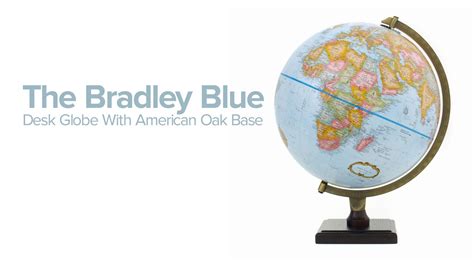 Bradley Blue Desk Globe Youtube