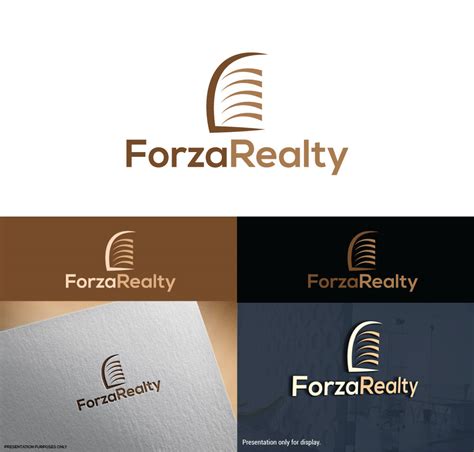 Professional Elegant Real Estate Logo Design For Forza Realty By