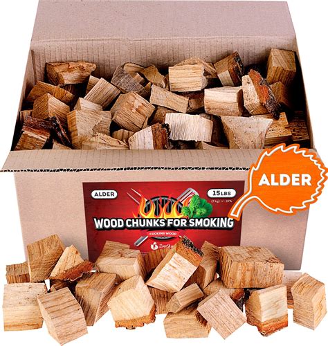 Alder Wood Chunks For Smoking And Grilling 15lb Wildwolfoutfitters