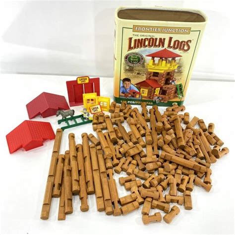 The Original Lincoln Logs 2 Building Sets Ll National Bank Frontier