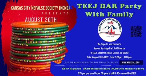 Buy Tickets Join The Guestlist Annual Teej Dar Party 16455 S
