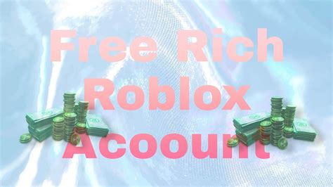 Free Rich Roblox Account Username Password Stored With Robux