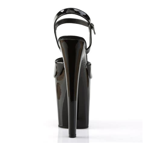 pleaser xtm809 b m sexy exotic stripper tall platform black 8 high heels shoes ebay