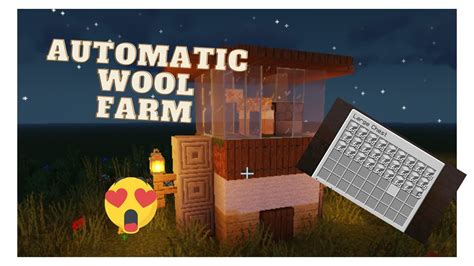 How To Build Automatic Wool Farm Minecraft 1 Youtube