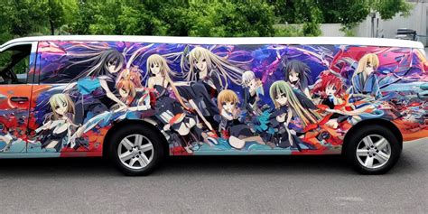 Harem Anime Car Wrap Stable Diffusion Openart