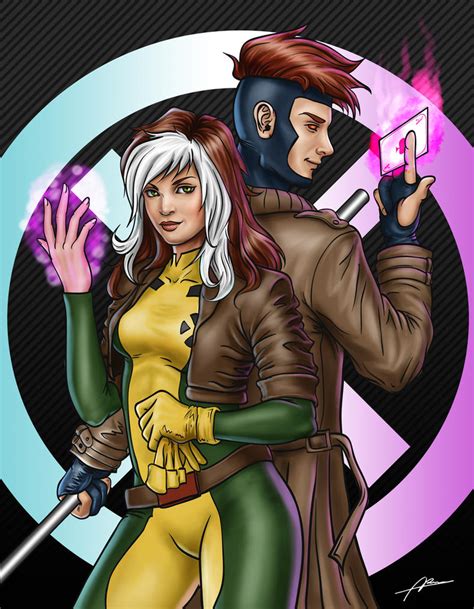 Rogue And Gambit By Abremson On Deviantart