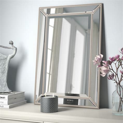 20 best collection of rectangle pewter beveled wall mirrors