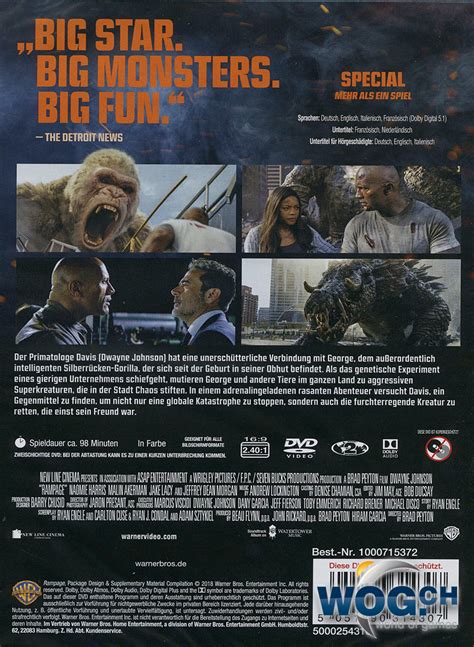 Moeite met waar je nou rampage: Rampage: Big meets Bigger DVD Filme • World of Games
