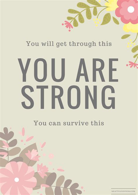 You Will Get Through This You Are Strong You Can Survive This You
