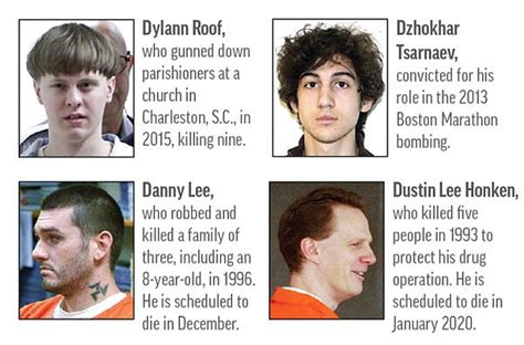 A Look At The 5 Federal Death Row Inmates Facing Execution Northwest