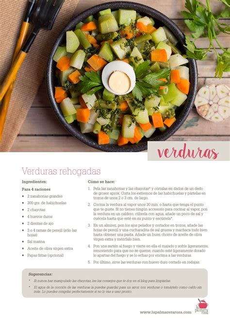 Ficha Receta Verduras Rehogadas Habichuelas Pasta Cobb Salad