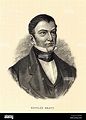 Nicolás Bravo (1786-1854). Militar y político mexicano. Grabado de 1888 ...