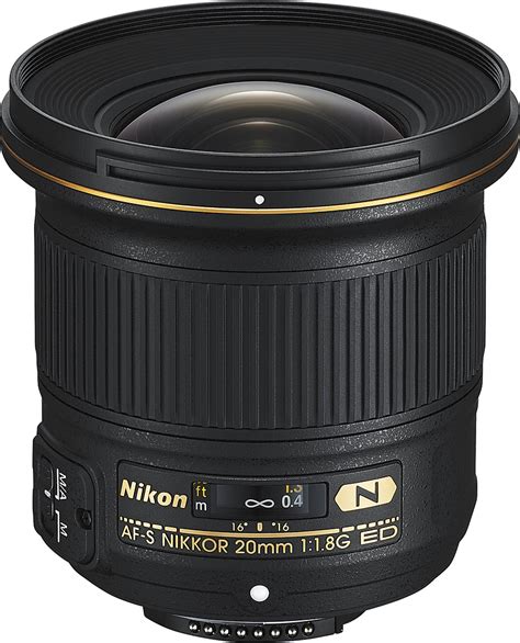 Nikon Af S Nikkor 20mm F18g Ed Ultra Wide Angle Lens For Most Nikon F