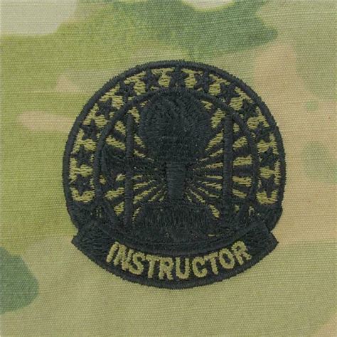 Genuine Us Army Embroidered Identification Badge Basic Instructor