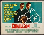 Compulsion (1959) Martin Milner, Dean Stockwell, Horror Posters, Movie ...