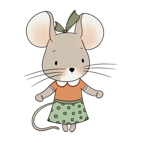 Cute Mouse Cartoon Design Character 9363552 Png