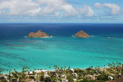 The Mokulua Islands Just Off The Coast Of Lanikai Beach On Oahu I Ve