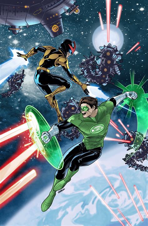 Dcmarvel Crossover Nova And Green Lantern By Vasco Georgiev R