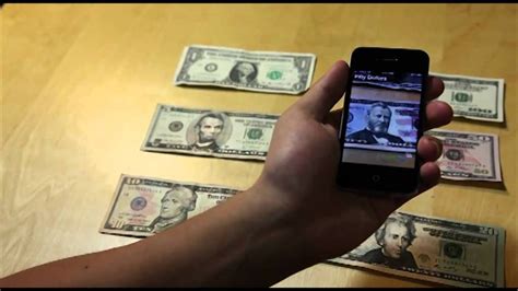 Gives you the option of selecting a. LookTel App Helps the Blind Identify Dollar Denominations