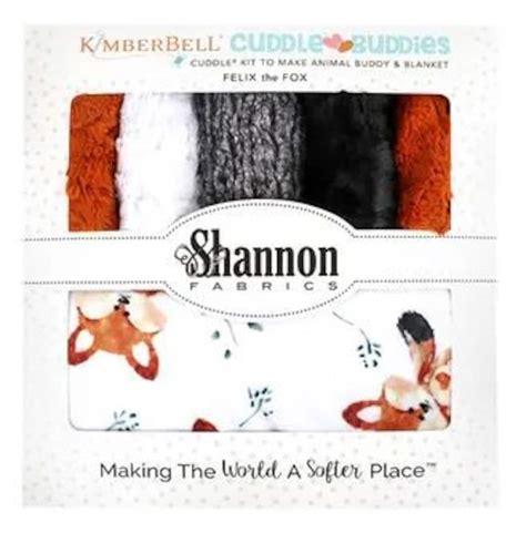 felix the fox cuddle buddies kit from kimberbell includes top and binding fabric quilt and fox