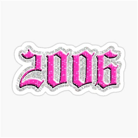 Blingee 2006 Sticker For Sale By Discostickers Redbubble