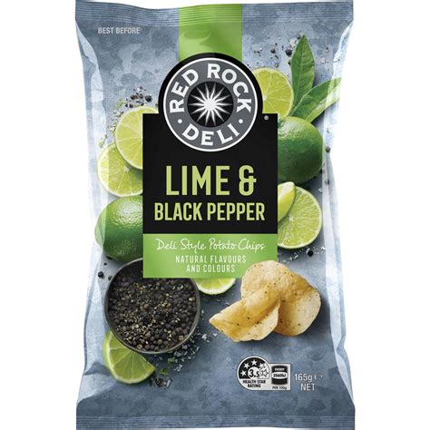 Calories In Red Rock Deli Share Pack Lime And Black Pepper Calcount