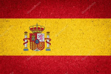 The flag of spain (spanish: Spain flag on paper background — Stock Photo © pinkblue ...