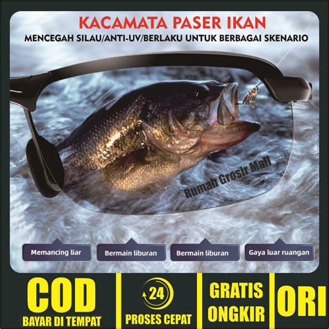 [terlaris] Kaca Mata Paser Ikan Tembus Air Keruh Kacamata Polarized Paser Ikan Kacamata