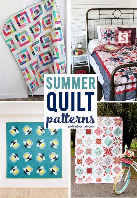 11 Fresh And Fun Summer Quilt Patterns Polka Dot Chair Summer Quilt