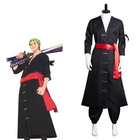 2022 Anime Roronoa Zoro Cosplay Costume Wano Kuni Country Kimono Robe