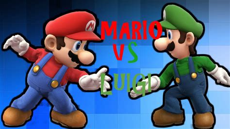 Mario Vs Luigi Super Smash Bros 4 Youtube