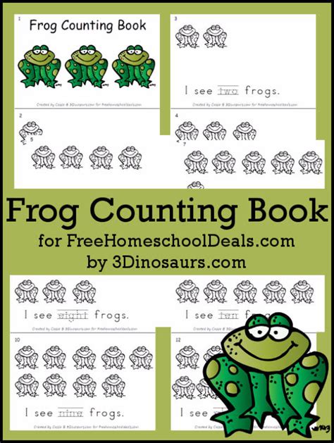 Free Frog Counting Book Instant Download