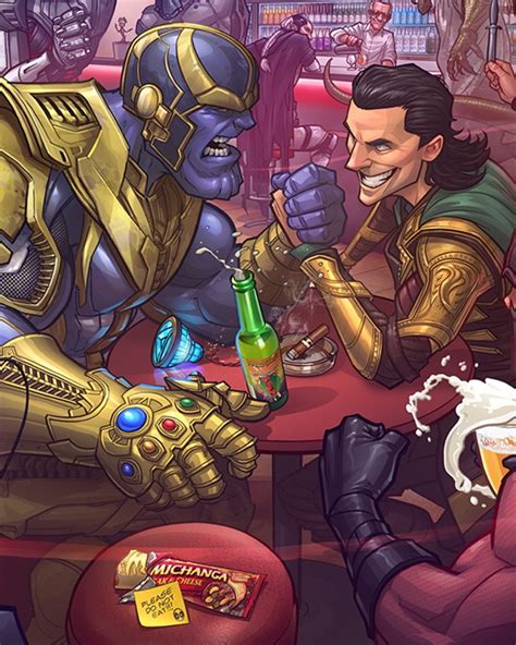 Marvel Movie Villains Enjoying The Bar Life In Fan Art — Geektyrant
