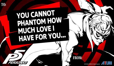 Atlus Usa Releases Persona 5 Themed Valentines Day Cards Persona