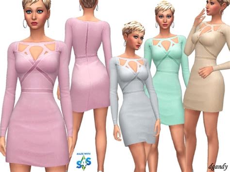 The Sims Resource Dress 20190211 By Dgandy • Sims 4 Downloads