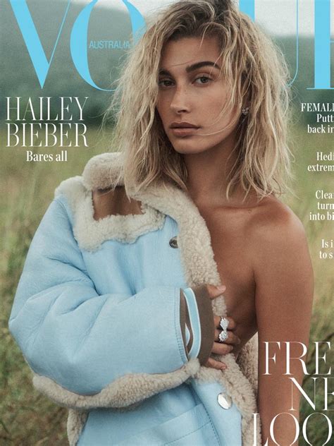 hailey bieber speaks candidly about her modelling career to vogue australia the courier mail