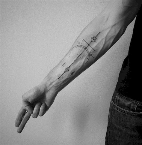 Minimalist Geometric Forearm Sleeve Tattoo Best Tattoo Ideas