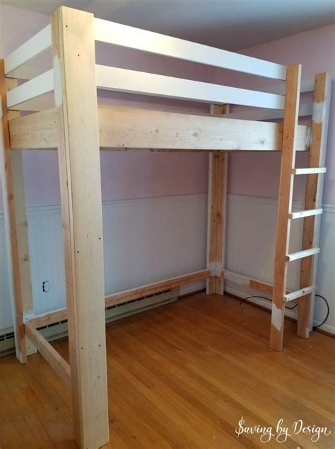 To get started, we cut the four 2x4x8's and four 2x6x8's to 80″ in length. How To Build A Loft Bed With Stairs